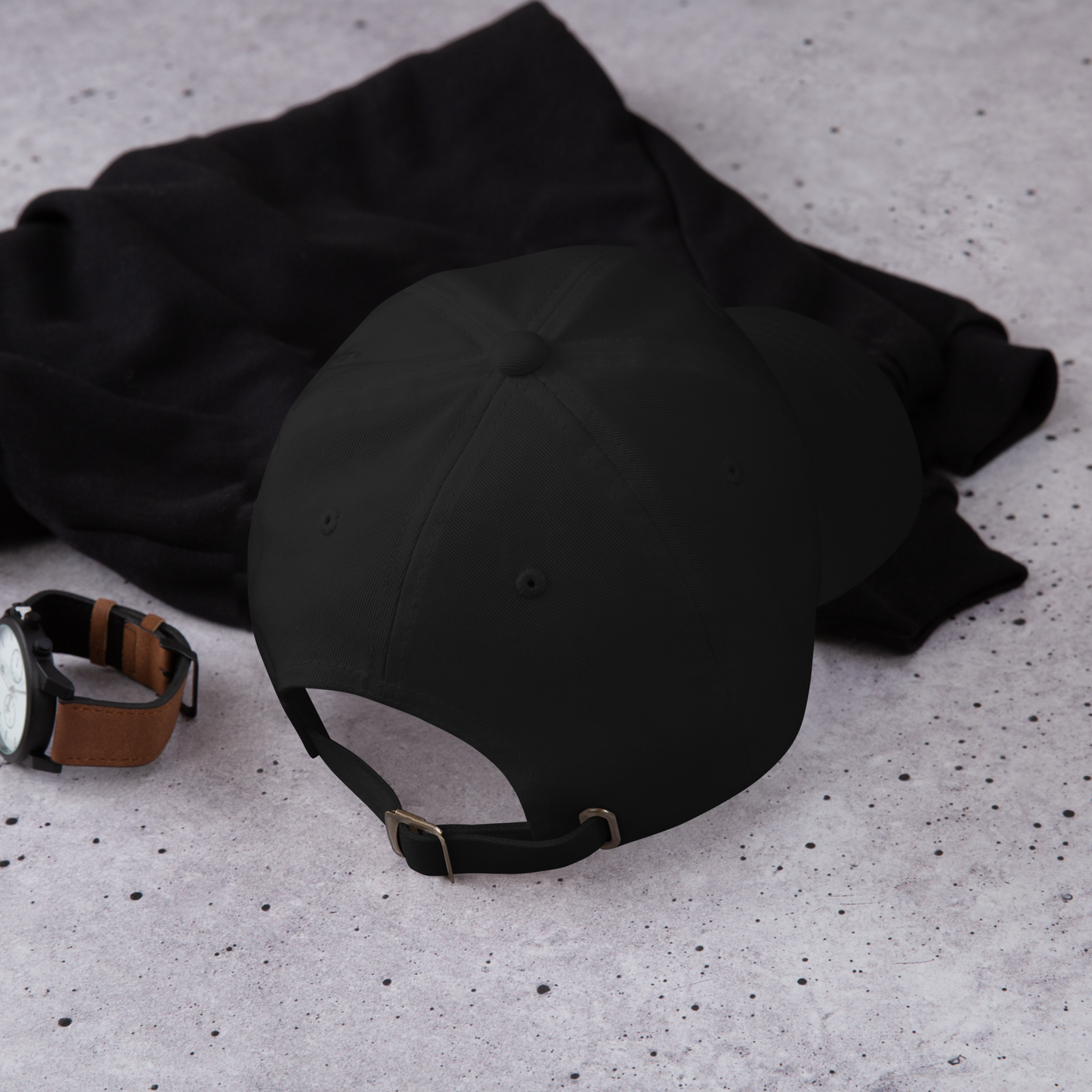 Casquette KJ instants de vie brodée noir