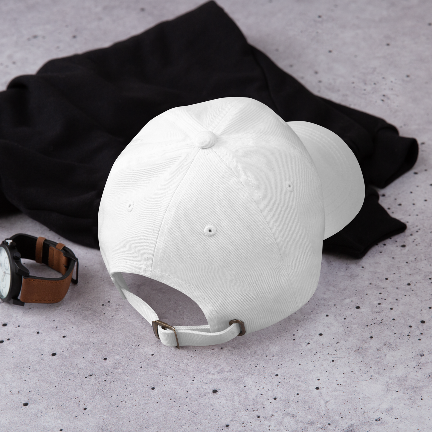 Casquette KJ instants de vie brodée blanche