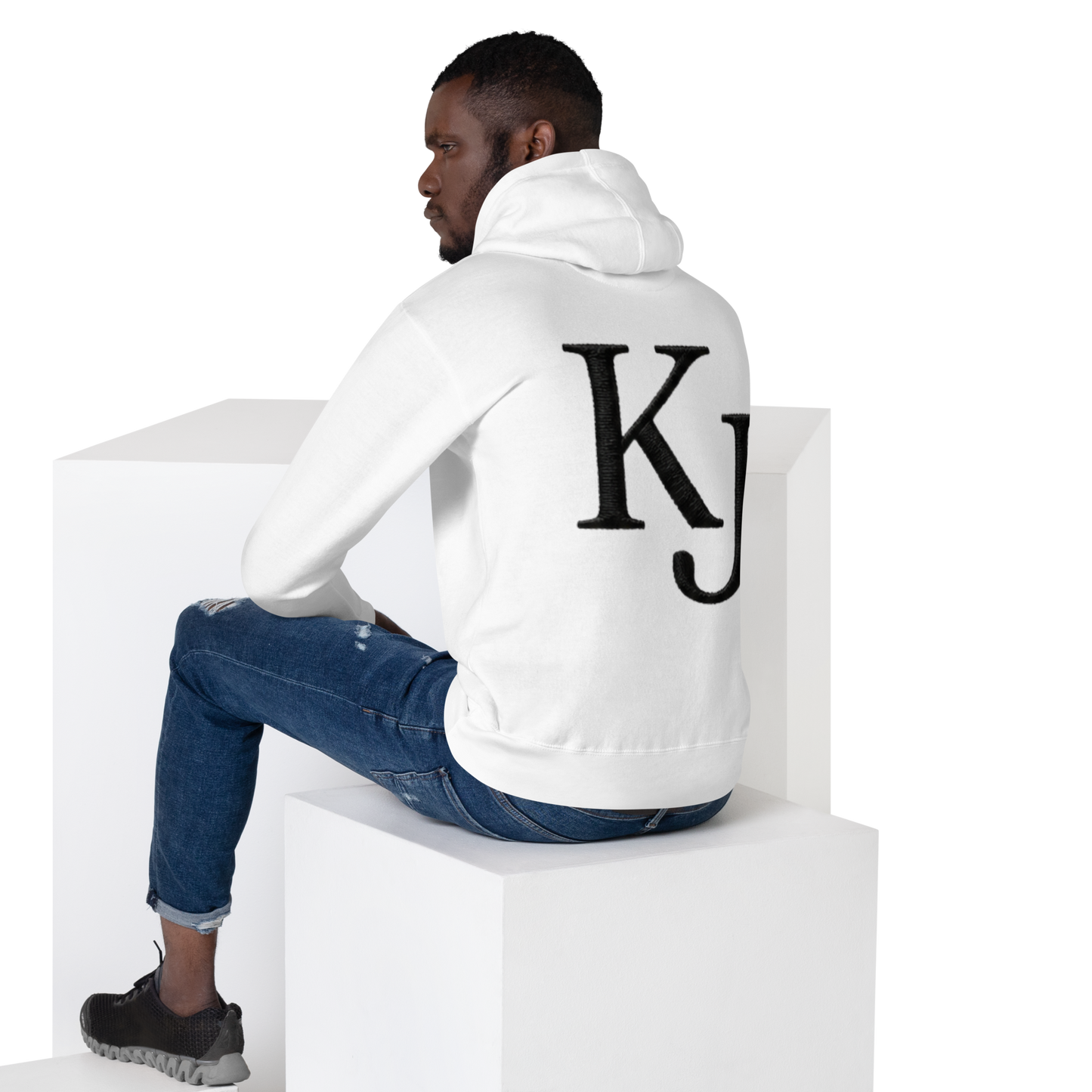 Sweat à Capuche Unisexe blanc