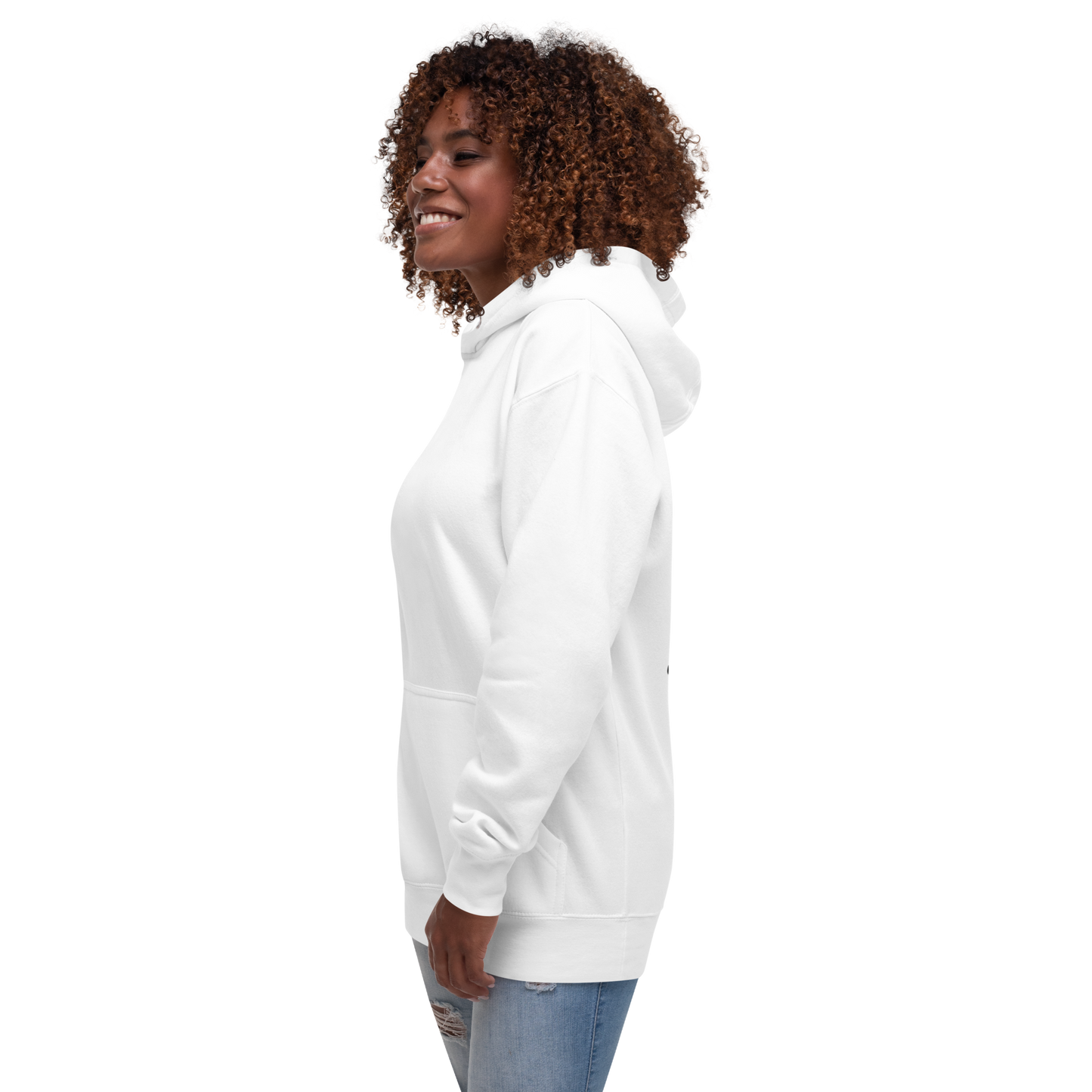 Sweat à Capuche Unisexe blanc